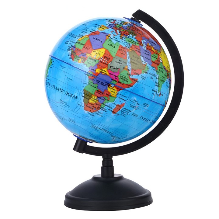 Mapamundi Globo Terráqueo De Escritorio Mundo 14.16 Cm