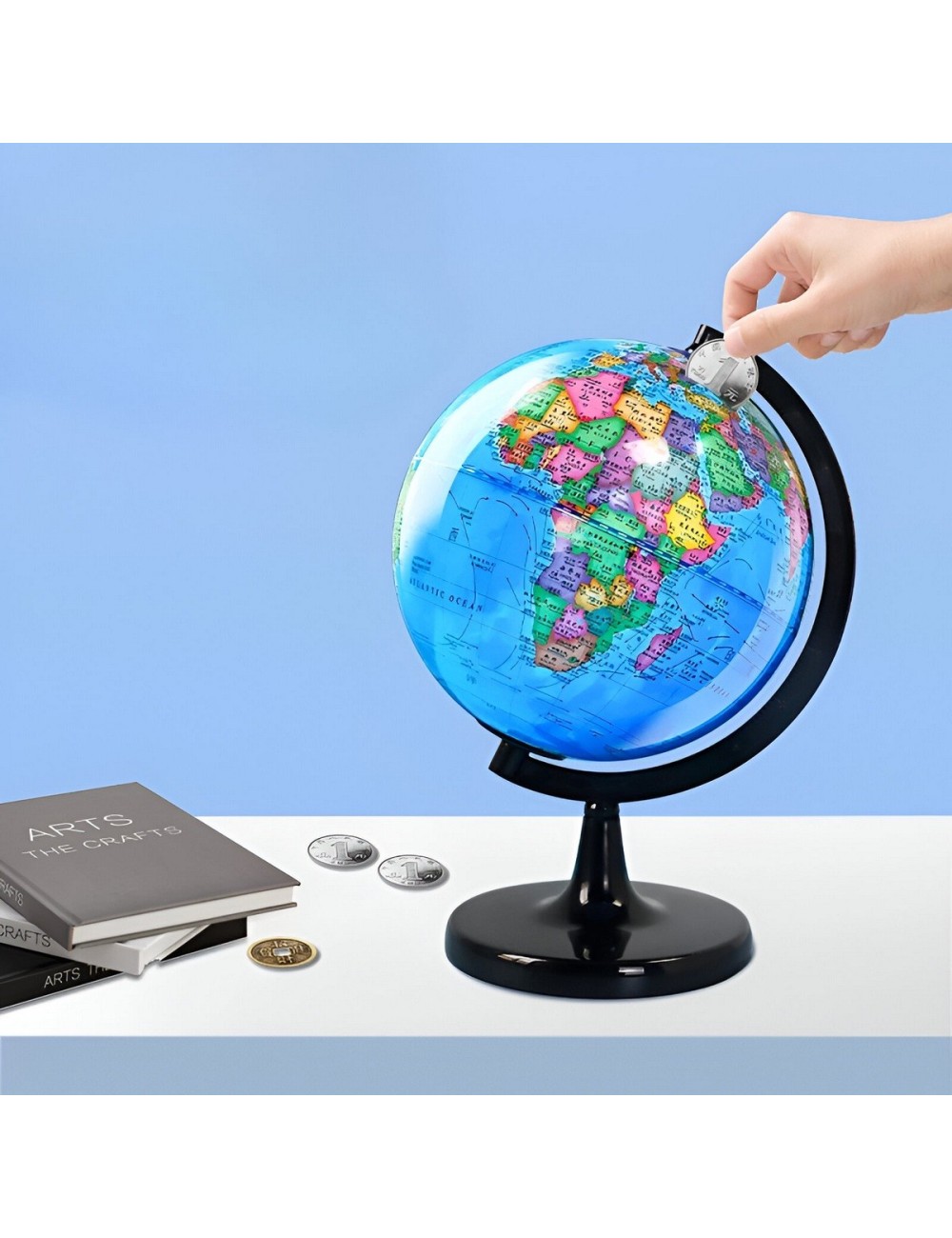 Mapamundi Globo Terráqueo De Escritorio Mundo 10.6 Cm