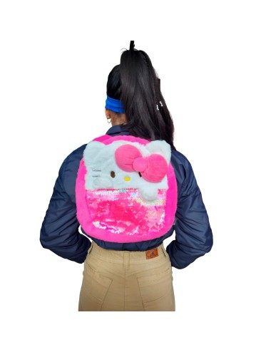 Bolso Anime Hello Kitty Peluche Felpa Portable