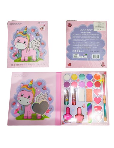 Kit De Maquillaje Para Niñas Juguete Princesas Unicornio Set
