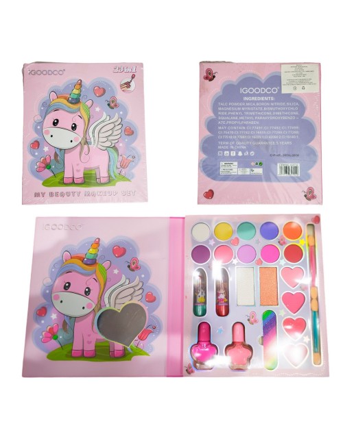 Kit De Maquillaje Para Niñas Juguete Princesas Unicornio Set