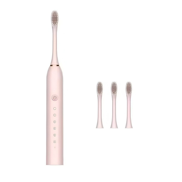 Cepillo Electrico Recargable Portatil + 3 Cabezales Unisex