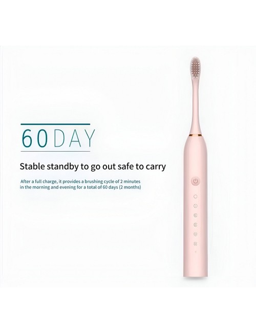 Cepillo Electrico Recargable Portatil + 3 Cabezales Unisex