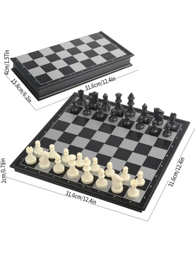 Juego De Mesa Ajedrez Profesional Imantado Grande