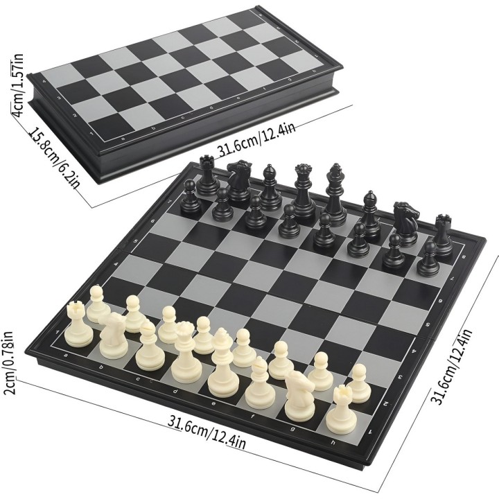 Juego De Mesa Ajedrez Profesional Imantado Grande