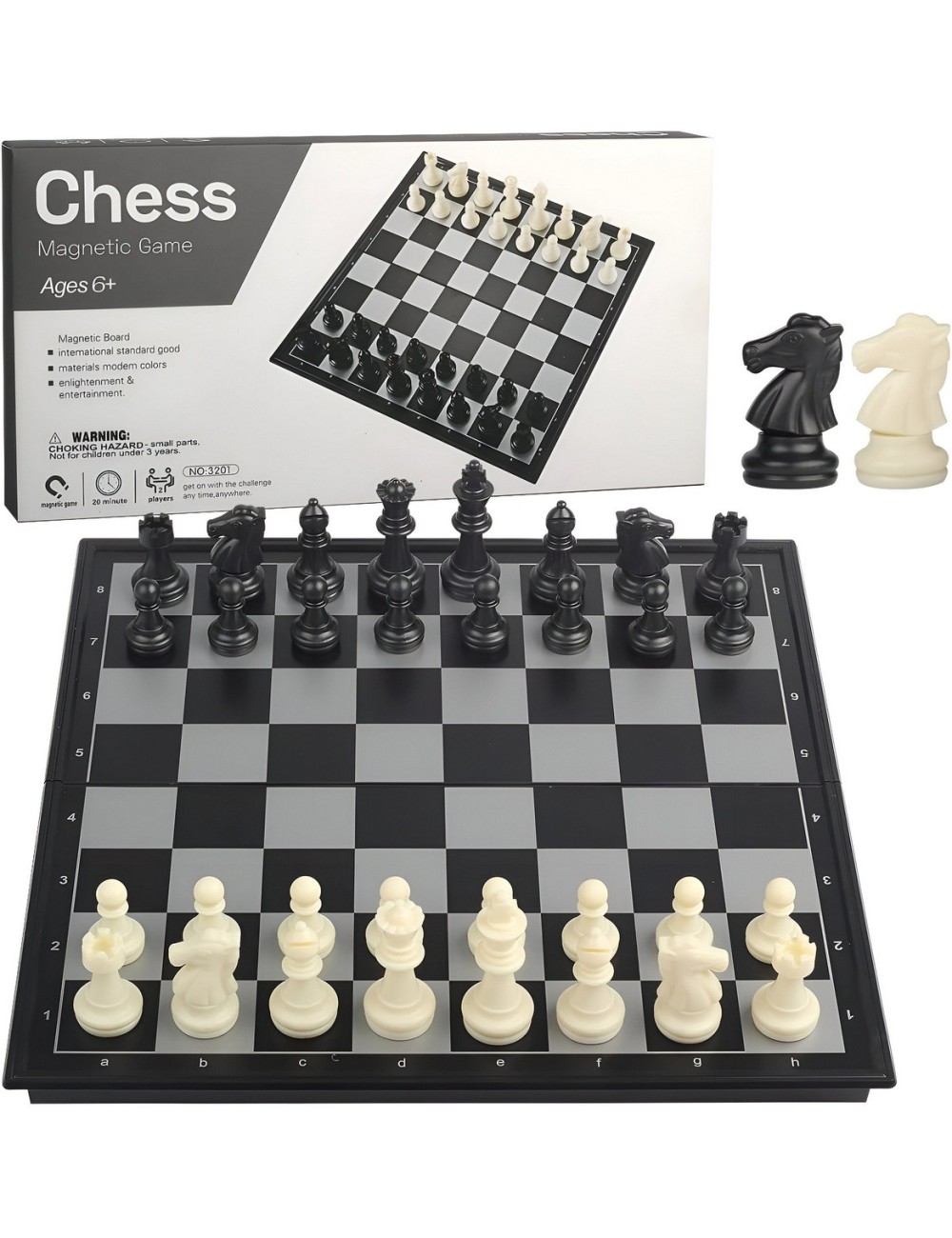 Juego De Mesa Ajedrez Profesional Imantado Grande