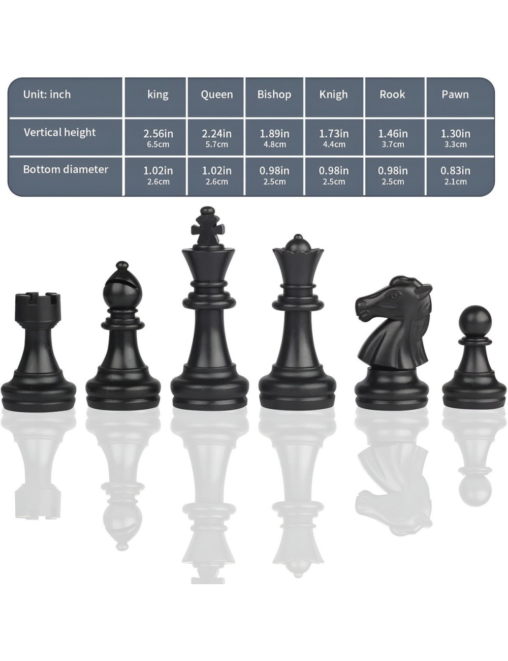 Juego De Mesa Ajedrez Profesional Imantado Grande