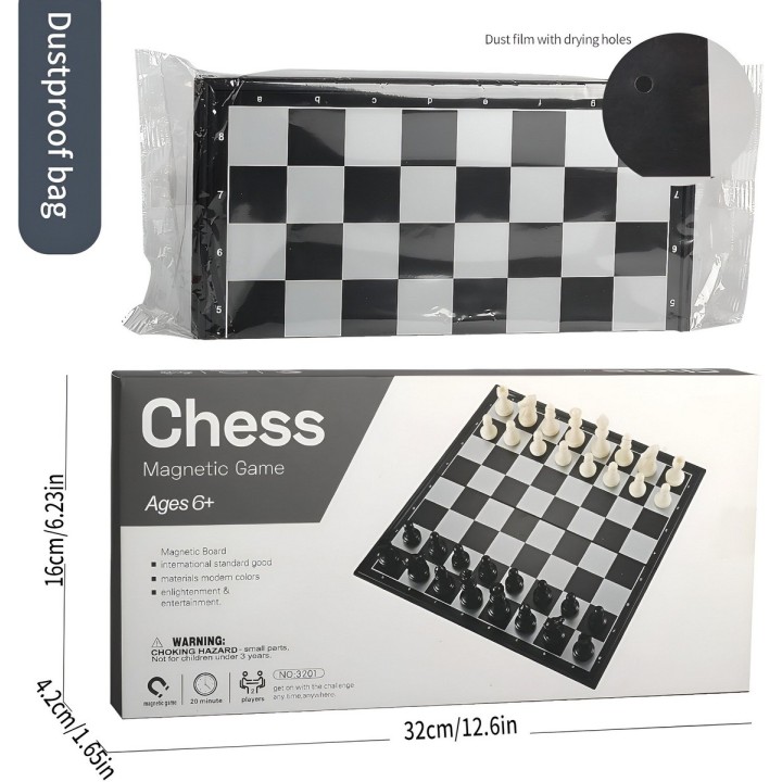 Juego De Mesa Ajedrez Profesional Imantado Grande