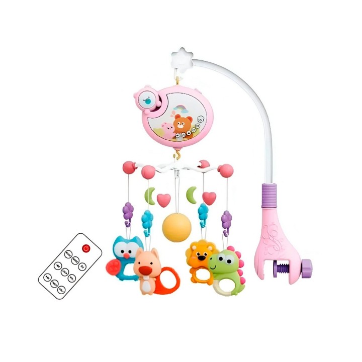 Movil Musical Para Bebes Para Cunas Baby Niñas + Control