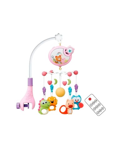 Movil Musical Para Bebes Para Cunas Baby Niñas + Control
