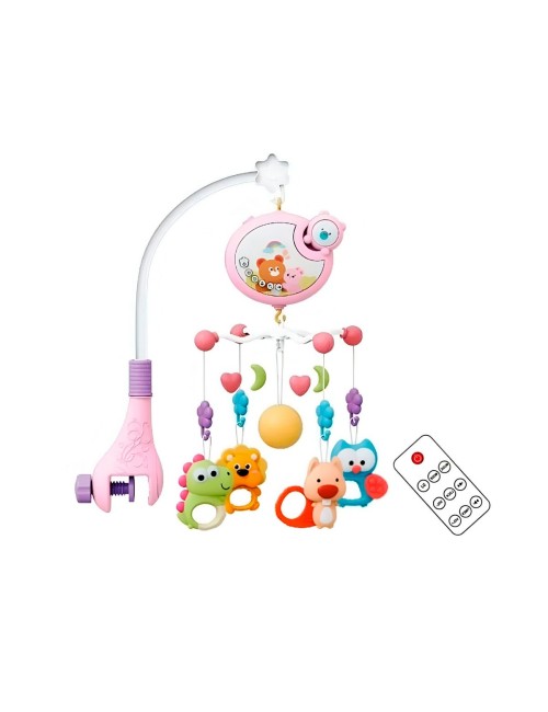 Movil Musical Para Bebes Para Cunas Baby Niñas + Control
