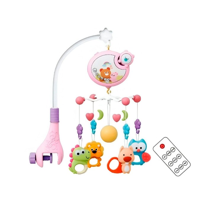 Movil Musical Para Bebes Para Cunas Baby Niñas + Control