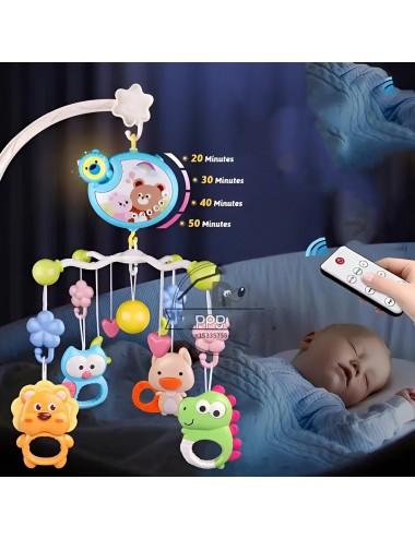 Movil Musical Para Bebes Para Cunas Baby Niñas + Control