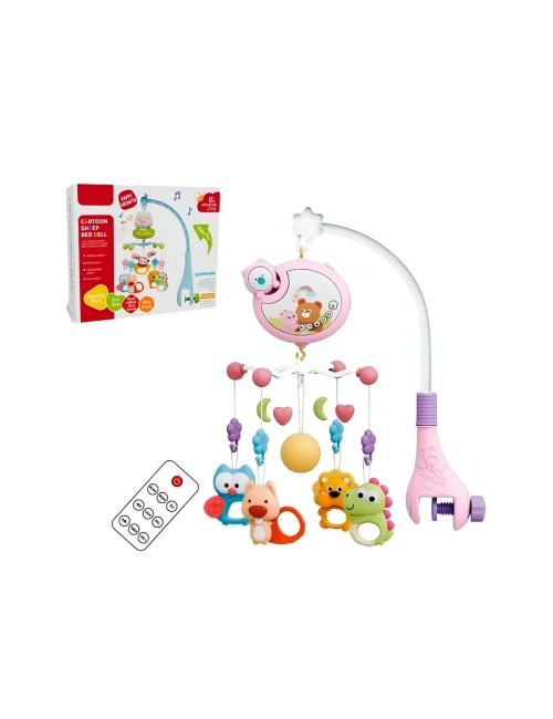 Movil Musical Para Bebes Para Cunas Baby Niñas + Control