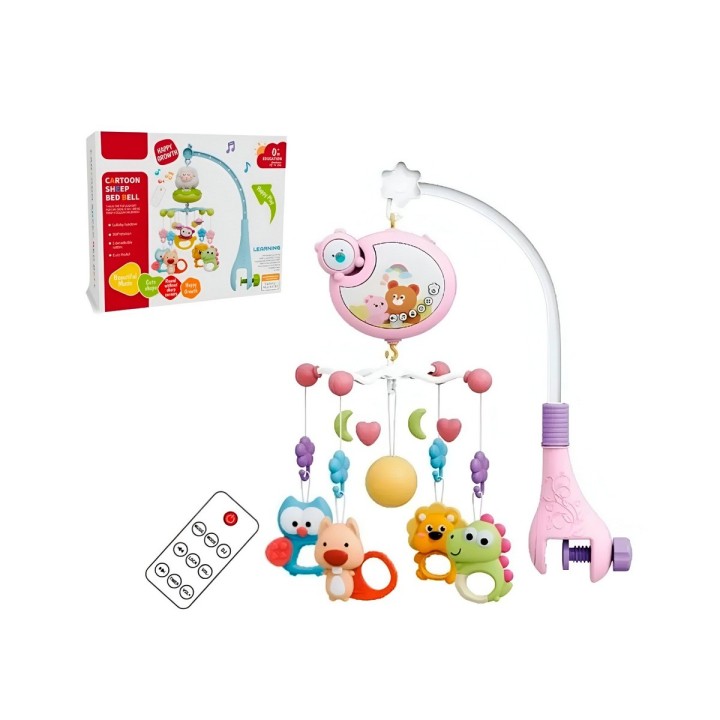 Movil Musical Para Bebes Para Cunas Baby Niñas + Control