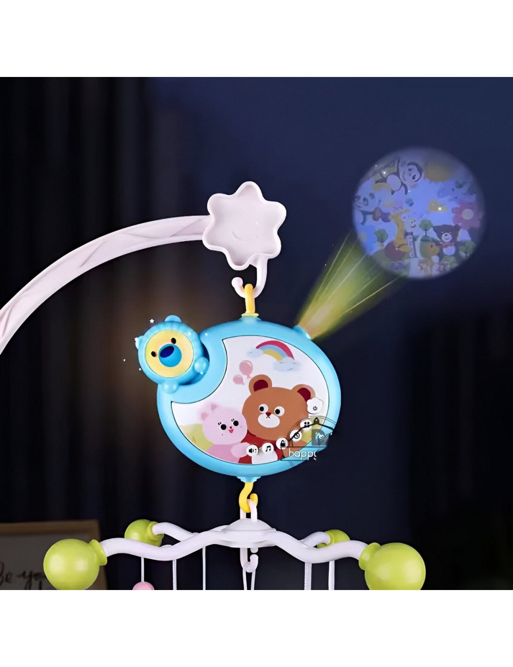 Movil Musical Para Bebes Para Cunas Baby Niños + Control