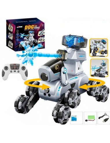 Perro Robot Recargable Lanzador De Hidrogel Juguete Niños