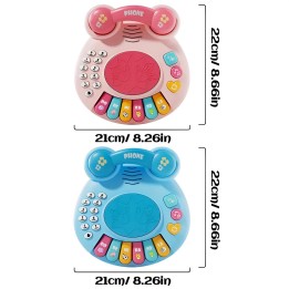 Piano Telefono Numeros Bebe Interactivo Juguete + Baterias