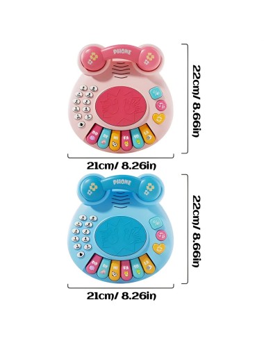 Piano Telefono Numeros Bebe Interactivo Juguete + Baterias