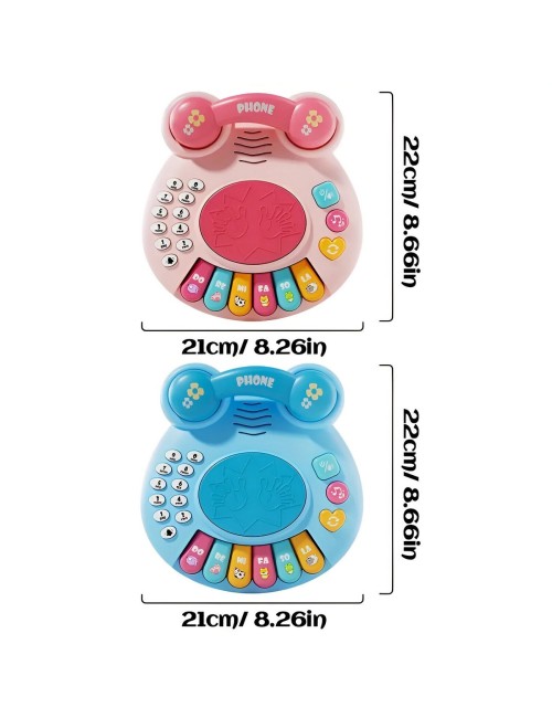 Piano Telefono Numeros Bebe Interactivo Juguete + Baterias