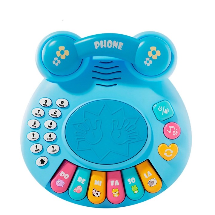 Piano Telefono Numeros Bebe Interactivo Juguete + Baterias