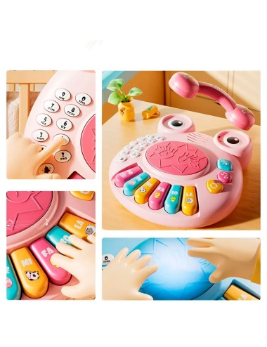 Piano Telefono Numeros Bebe Interactivo Juguete + Baterias