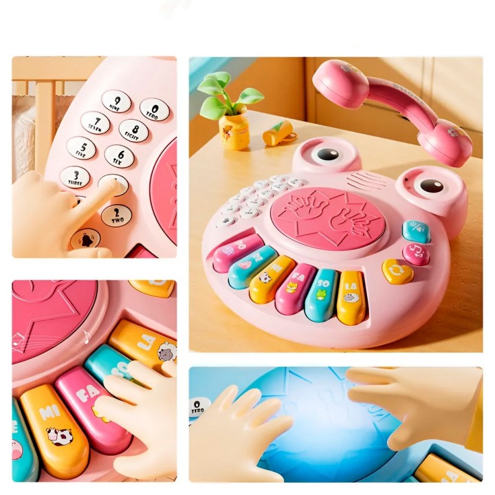 Piano Telefono Numeros Bebe Interactivo Juguete + Baterias