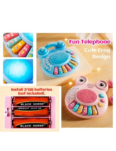 Piano Telefono Numeros Bebe Interactivo Juguete + Baterias