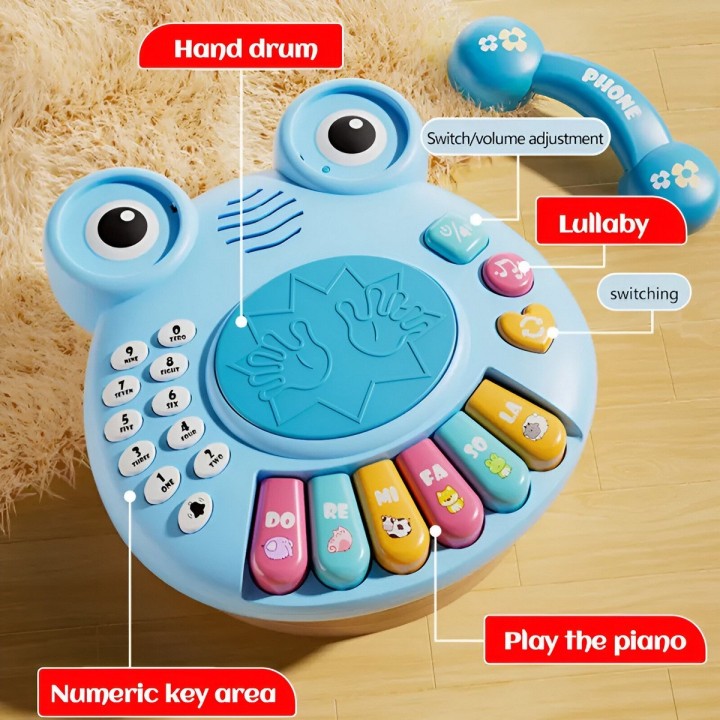 Piano Telefono Numeros Bebe Interactivo Juguete + Baterias