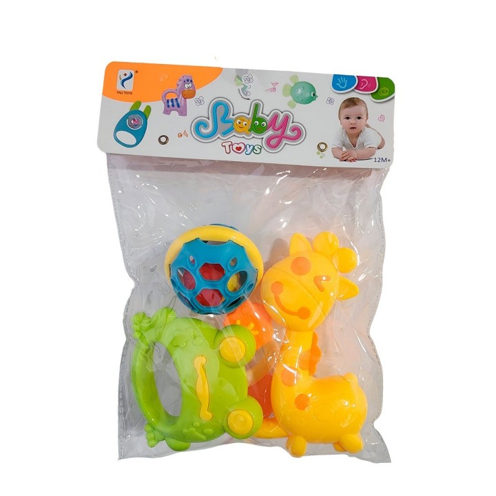 Sonajero Estimulación Temprana Bebé Juguete Didactico X 4 Un