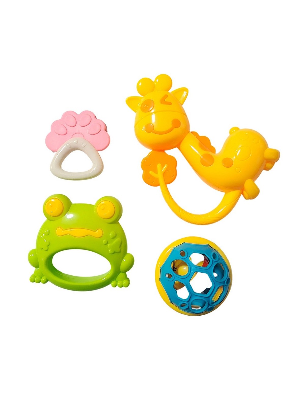 Sonajero Estimulación Temprana Bebé Juguete Didactico X 4 Un