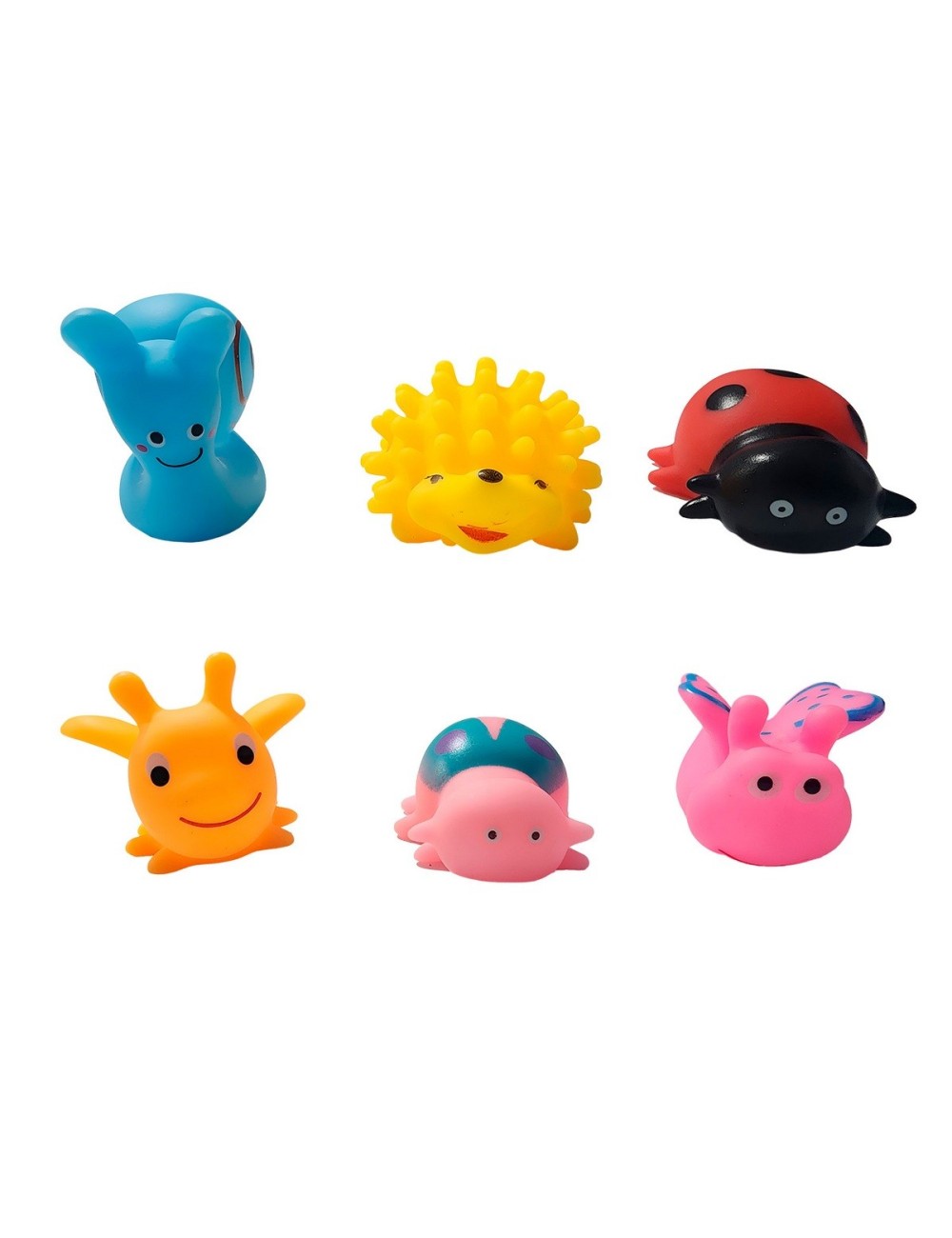 Animales Goma Bañera De Bebes, Juguete Juego Para Niños X 6