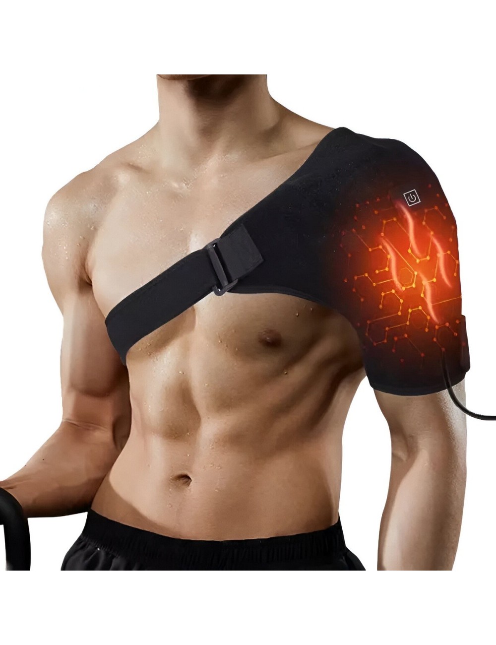 Masajeador Eléctrico Térmico De Hombro Almohadilla Térmica