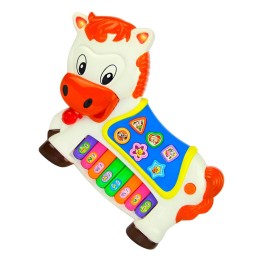 Piano Caballo Interactivo Luces Notas Juguete + Baterias