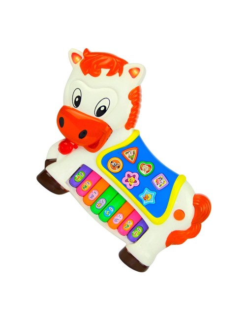 Piano Caballo Interactivo Luces Notas Juguete + Baterias