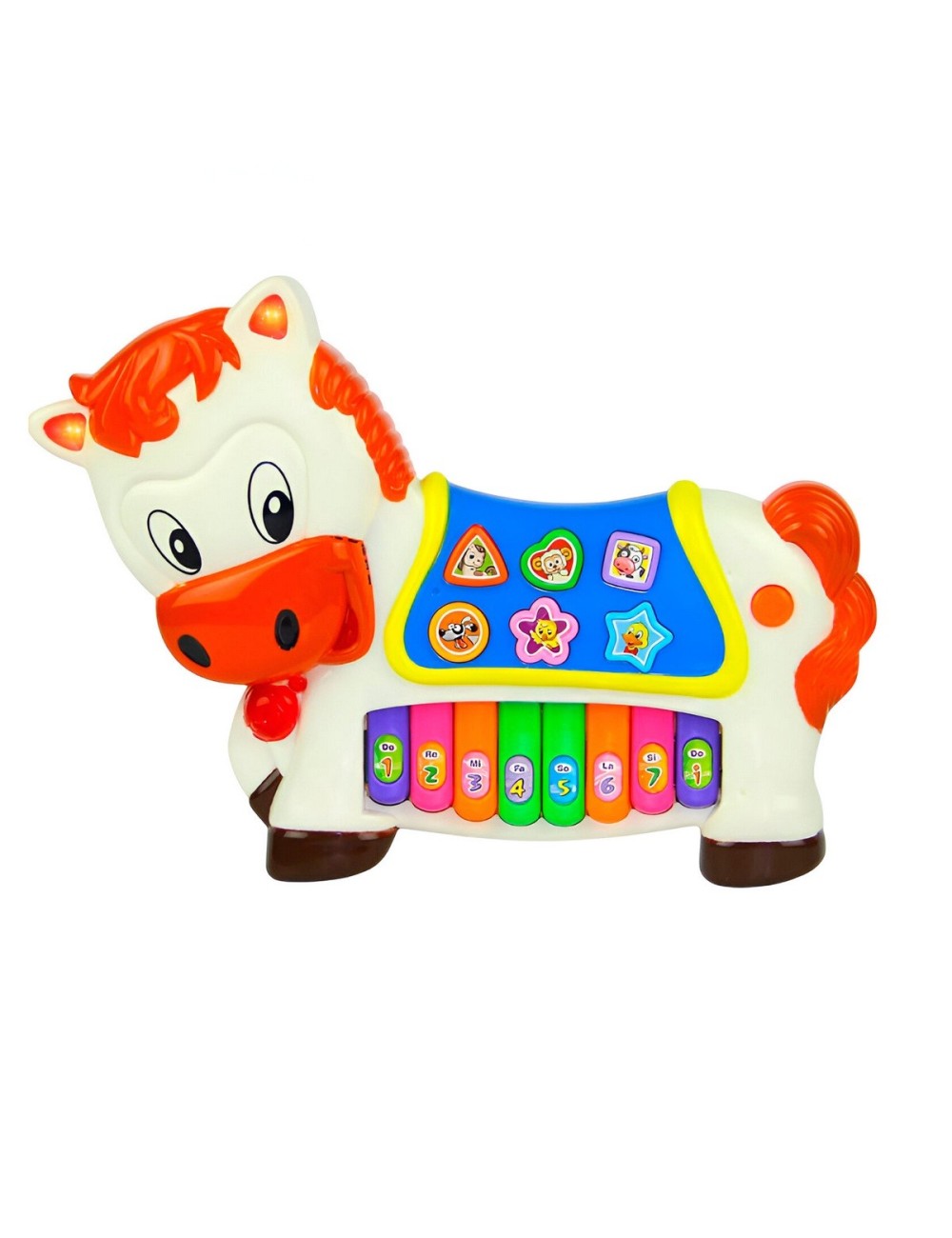 Piano Caballo Interactivo Luces Notas Juguete + Baterias