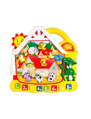 Piano Casa Granja Juguete Niños Interactivo + Baterias