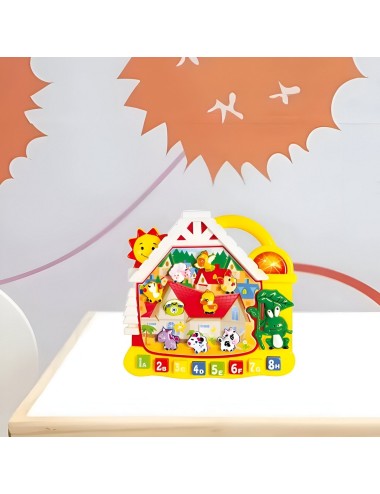 Piano Casa Granja Juguete Niños Interactivo + Baterias