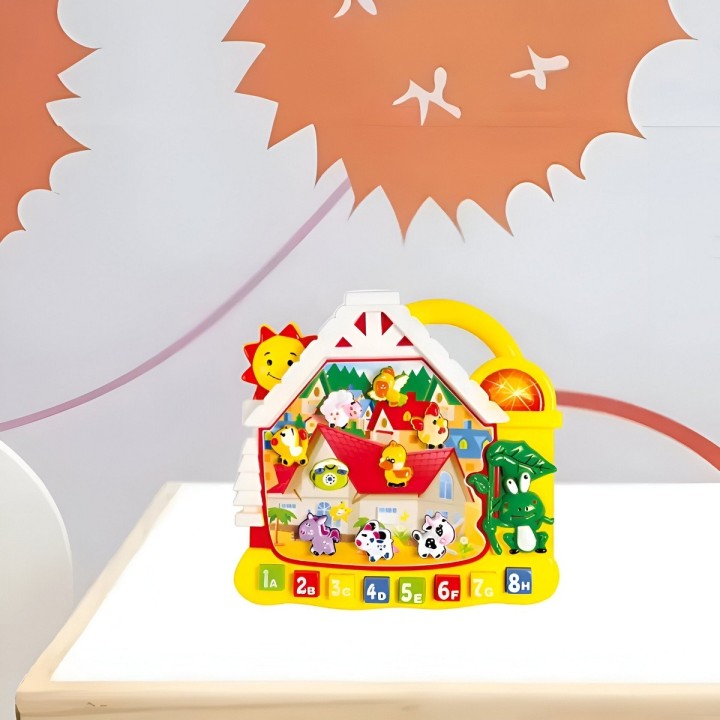 Piano Casa Granja Juguete Niños Interactivo + Baterias