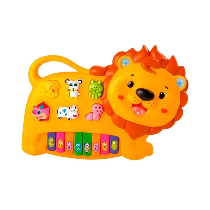 Piano Leon Interactivo Luces Notas Juguete + Baterias