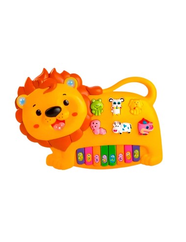 Piano Leon Interactivo Luces Notas Juguete + Baterias