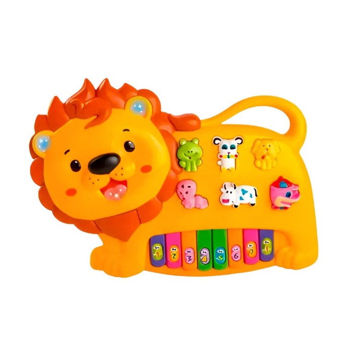 Piano Leon Interactivo Luces Notas Juguete + Baterias