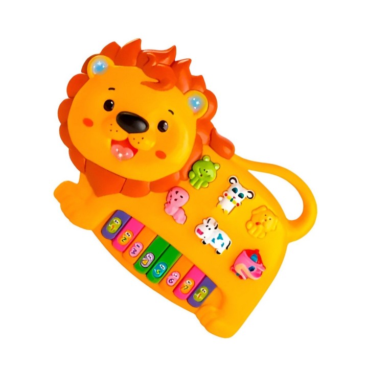 Piano Leon Interactivo Luces Notas Juguete + Baterias