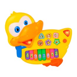 Piano Pato Interactivo Luces Notas Juguete + Baterias