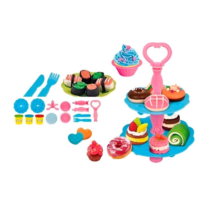 Set / Kit Fabrica De Comida Postres Plastilina Juguete