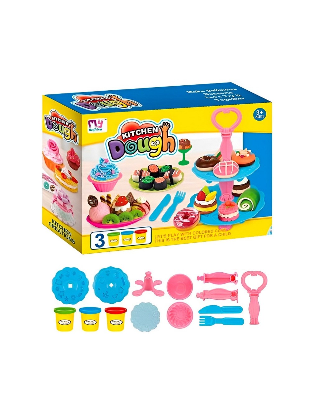 Set / Kit Fabrica De Comida Postres Plastilina Juguete