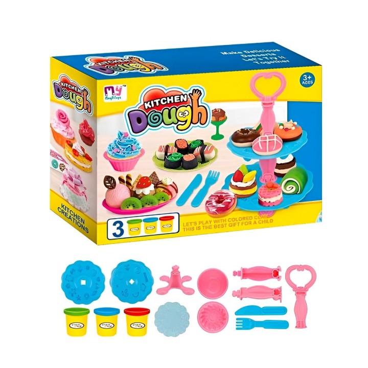 Set / Kit Fabrica De Comida Postres Plastilina Juguete