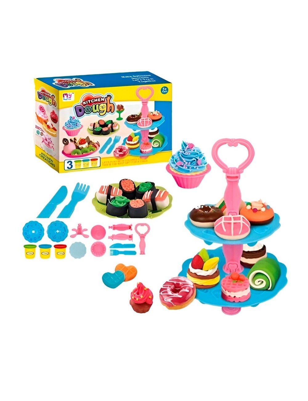 Set / Kit Fabrica De Comida Postres Plastilina Juguete