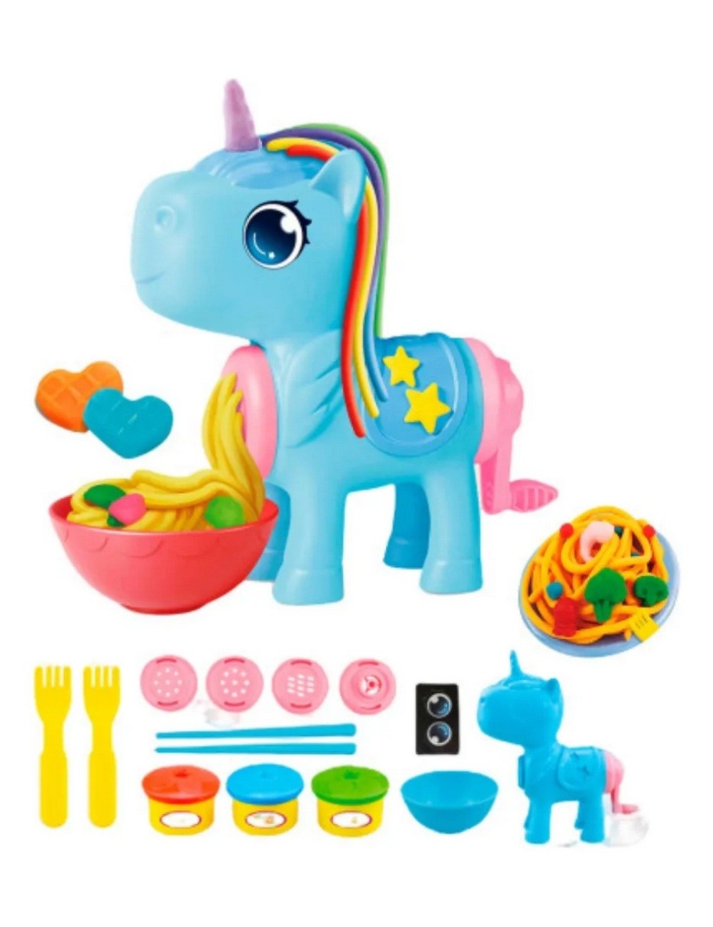 Set / Kit Unicornio Fabrica De Comida Plastilina Juguete