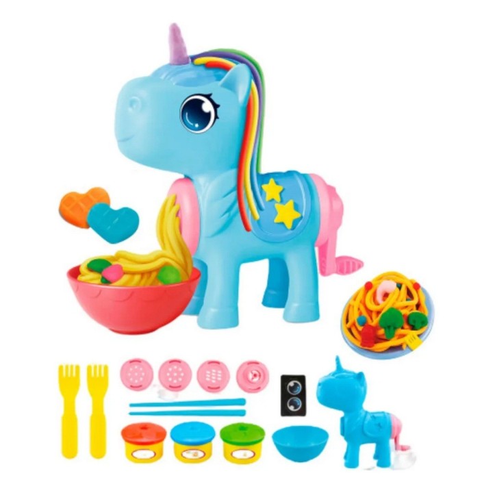 Set / Kit Unicornio Fabrica De Comida Plastilina Juguete